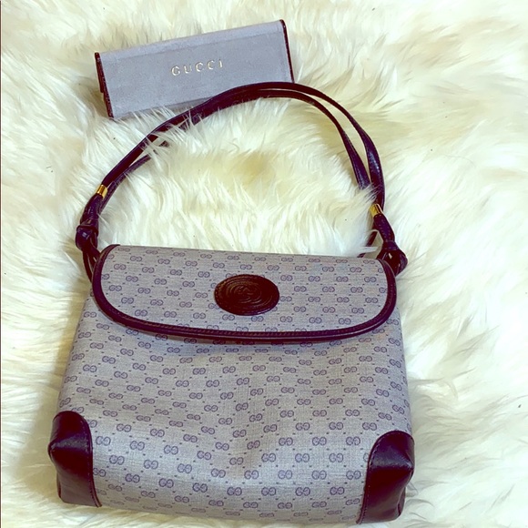 vintage blue gucci handbag